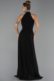 Long Black Chiffon Prom Gown ABU6506