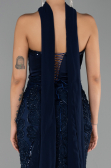 Long Navy Blue Evening Dress ABU6442
