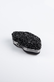 Black Plaster Fabric Night Bag SH831
