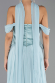 Long Mint Chiffon Evening Dress ABU5327