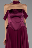 Long Plum Chiffon Evening Dress ABU5327