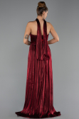 Long Burgundy Chiffon Evening Dress ABU6531