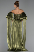 Long Oil Green Chiffon Evening Dress ABU6533