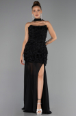 Long Black Prom Gown ABU6541