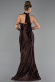 Long Brown Plus Size Evening Dress ABU6539