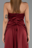 Long Burgundy Dantelle Evening Dress ABU5615