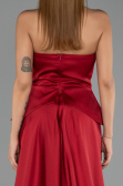 Long Red Dantelle Evening Dress ABU5615