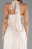 Long Beige Chiffon Evening Dress ABU6551