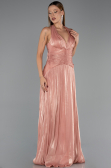 Long Light Brown Chiffon Evening Dress ABU6551