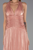 Long Light Brown Chiffon Evening Dress ABU6551