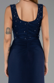 Long Navy Blue Evening Dress ABU6552