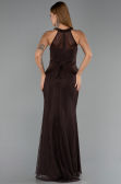 Long Brown Dantelle Evening Dress ABU6425