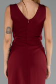 Long Burgundy Evening Dress ABU6524