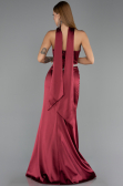 Long Burgundy Satin Evening Dress ABU6554