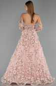 Long Powder Color Evening Dress ABU5658