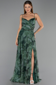 Long Green Plus Size Prom Dress ABU6558