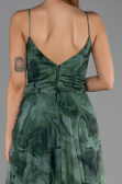 Long Green Plus Size Prom Dress ABU6558
