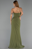 Long Oil Green Chiffon Evening Dress ABU6500