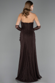 Long Brown Dantelle Evening Dress ABU6562