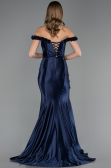 Long Navy Blue Evening Dress ABU6565