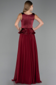 Long Burgundy Chiffon Evening Dress ABU6568