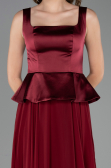 Long Burgundy Chiffon Evening Dress ABU6568