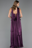 Long Purple Chiffon Evening Dress ABU6570