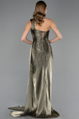 Long Olive Drab Chiffon Prom Gown ABU6511