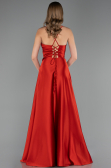 Long Brick Satin Prom Gown ABU6573