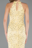Long Yellow Dantelle Prom Gown ABU6578