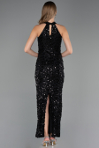 Long Black Dantelle Prom Gown ABU6578
