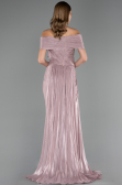 Long Rose Colored Chiffon Evening Dress ABU6581