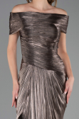 Long Mink Chiffon Evening Dress ABU6581