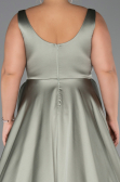 Long Satin Formal Plus Size Dress ABU6576