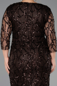 Midi Brown Scaly Plus Size Cocktail Dress ABK2546