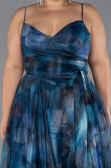 Long Oil Green Plus Size Prom Dress ABU6586