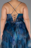 Long Oil Green Plus Size Prom Dress ABU6586