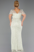 Long Mint Beaded Formal Plus Size Dress ABU6583