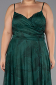 Long Emerald Green Plus Size Prom Dress ABU6558