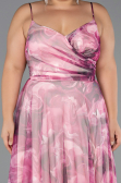 Long Pink Plus Size Prom Dress ABU6558