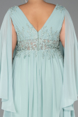 Long Mint Chiffon Formal Plus Size Dress ABU4638