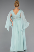 Long Mint Chiffon Formal Plus Size Dress ABU4638