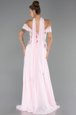 Long Powder Color Chiffon Evening Dress ABU6588