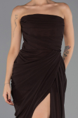 Long Brown Chiffon Evening Dress ABU6589