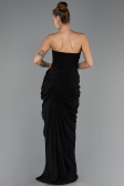 Long Black Chiffon Evening Dress ABU6589