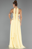 Long Yellow Chiffon Evening Dress ABU6391