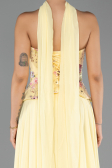 Long Yellow Chiffon Evening Dress ABU6391
