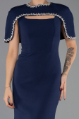Long Navy Blue Mermaid Evening Gown ABU6591