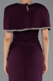 Long Plum Mermaid Evening Gown ABU6591