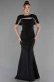 Long Black Mermaid Evening Gown ABU6591
